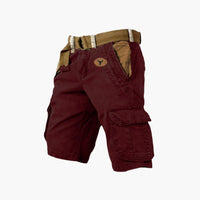James | Robuste Utility-Cargoshorts – Nachhaltiger Komfort und moderne Passform in Bordeaux