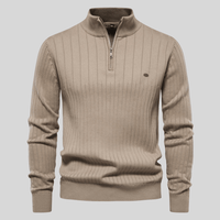 Finezo | Strickpullover in Khaki