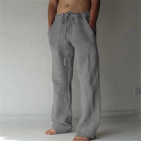 Herren Freizeithose im Japanischen Stil – Locker, Atmungsaktiv & Modern für Alltag und Urlaub in Dunkelgrau