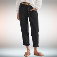 Clara | Zeitlose Damenhose mit entspanntem Look in Schwarz