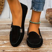 Neva | Damen Ballerinas Gummisohle Flache Sohle – Komfort Ballerinas Alltag 2026 in Schwarz
