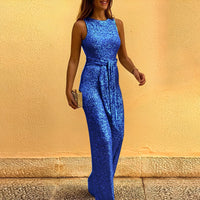 Victoria - Eleganter und stilvoller Jumpsuit in Blau