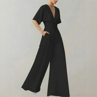 Yoko - Eleganter und trendiger Jumpsuit in Schwarz