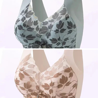 CloudFlo™ - Vielseitiges, bequemes „Lift & Flex“-BH-Top mit Spitzenverzierung in Blau+Rosa