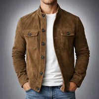 Wildlederjacke „Oltrarno“ in Marrone