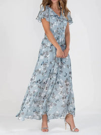 Fleur™ - Stilvolle Kleid mit korrigierendem Effekt in Blau
