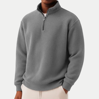 Jonas | Eleganter Zip Pullover für jeden Tag in Dunkelgrau