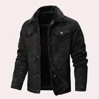 Marlow Shearling Jacket in Schwarz