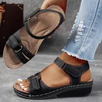 Madison | Bequeme orthopädische Sandale für Damen in Mailandschwarz