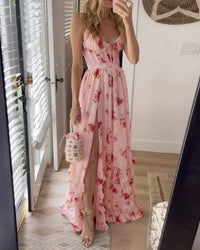 Linde™ - Romantisches Blumenkleid in Rosa