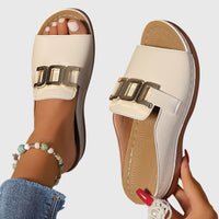 Kathryn | Bequeme Schnallensandale für Damen in Beige