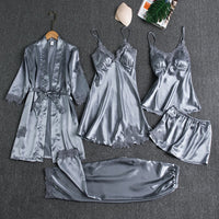 Sorelle | Fünfteiliges Loungewear-Set in eleganter Ausführung in Grau