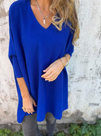 Helena | Damen Pullover Winter klassisch elegant in Blau