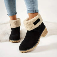 Leon | Klassische Damen-Winterstiefel in Schwarz