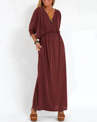 LANI | VINTAGE MAXIKLEID in Rot