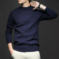 Ryan - Feinmaschiges Poloshirt für Männer in Marineblau