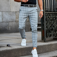 Moise™ | Elegante Herren-Slim-Fit-Hose mit Karomuster in Grau