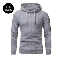 ASTHON  – Herbst-KapuzenHoodie für Männer in Grau