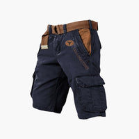 James | Robuste Utility-Cargoshorts – Nachhaltiger Komfort und moderne Passform in Marineblau