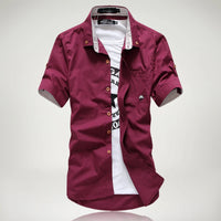 Ben | Mason Signature Button-Up Hemd für stilbewusste Herren in Rot