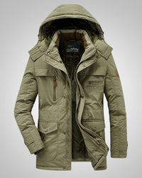 Luis | Herren Winter Parka Jacke in Grün