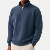 Jonas | Eleganter Zip Pullover für jeden Tag in Marineblau