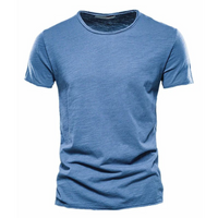 Gabriel™ | Klassisches T-Shirt (2+1 GRATIS) in Denimblau