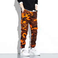 Jonas | Camo Cargo Hose Herren Komfort Fit in Orange