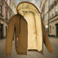 Remy™ - Herren Fleece Hoodie in Braun