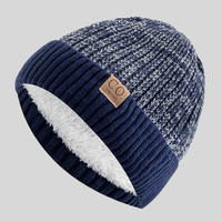 Finezo - Zweifarbig Mütze in Marineblau