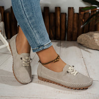 Clara | Damen Mokassins weich und zeitlos chic in Beige