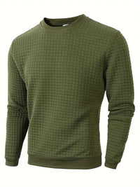 Beckham | Bohemian Plaid Langarm Pullover in Grün
