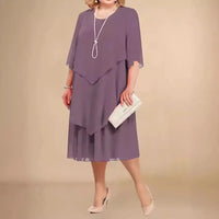 Blaire | Asymmetrisch Kleid in Hell Lila