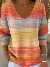 Emmeline | Leichter Sommerpullover in Mehrfarbig