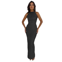 Jana | Elegantes Abendkleid Damen lang mit Pailletten in Schwarz