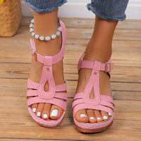 Bridget | Blockabsatz Atmungsaktiv Sandalen in Rosa