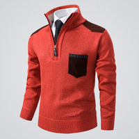 Rafael | Eleganter Pullover Herren modern für Wintertage in Mandarin