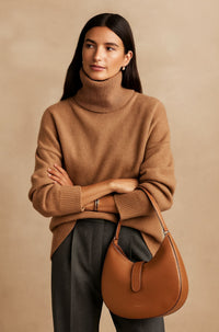 Eva | Feiner Kaschmirpullover Damen stilvoll in Khaki