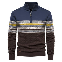 JUDE | Hochwertiger Pullover mit Retro-Kassetten in Blau