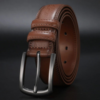 Felix | Ashford Ledergürtel Gunmetal Herrenmode Look in Braun