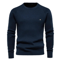 Herren-Rundhals-Pullover – NICK in Marineblau