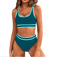 Ashley - Figurformendes Sport-Bikini-Set in Petrol
