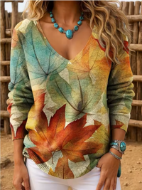 Janessa | Leichter Sommerpullover in Mehrfarbig