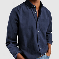 Alvin | Premium Casual Hemd in Marineblau