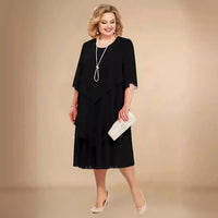 Blaire | Asymmetrisch Kleid in Schwarz