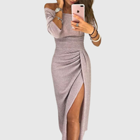 Lily | Chices Maxikleid mit Neckholder in Rosa