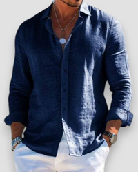 LUCAS | CASUAL HEMD HERREN in Marine