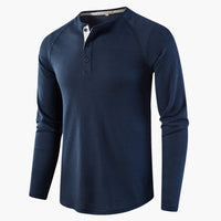 Luca | Stilvolles Langarmshirt im Casual Style in Marineblau