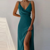 Emilia | Modernes Verfeinertes Abendkleid in Türkis