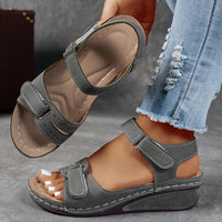 Madison | Bequeme orthopädische Sandale für Damen in Wildleder-Grau